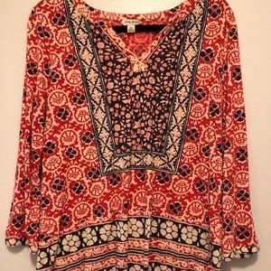Lucky Brand patterned tunic